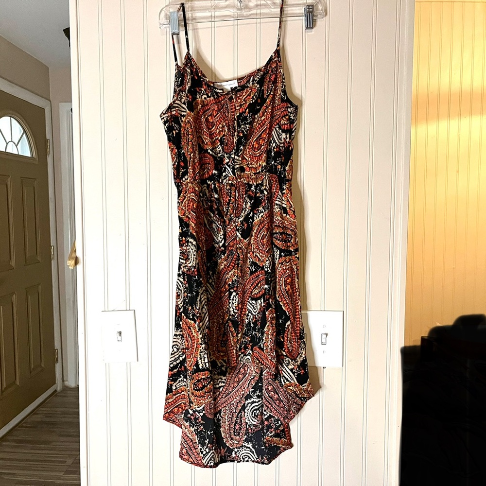 Ambiance Asymmetrical Dress - Paisley size Small